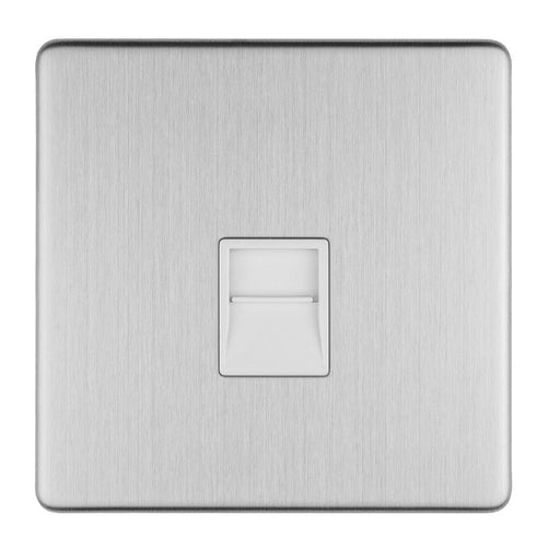 Eurolite Switches Stainless Steel Concealed 3mm 1 Gang Telephone Master - Stainless Steel