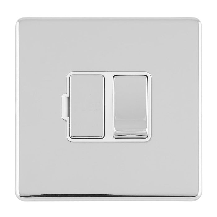 Eurolite Switches Polished Chrome Concealed 3mm 13Amp Switched Fuse Spur - Polished Chrome