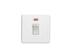 Eurolite Switches Matt White Concealed 3mm 20Amp Switch With Neon Indicator - Matt White