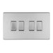 Eurolite Switches Stainless Steel Concealed 3mm 6 Gang 10Amp 2Way Switch - Stainless Steel