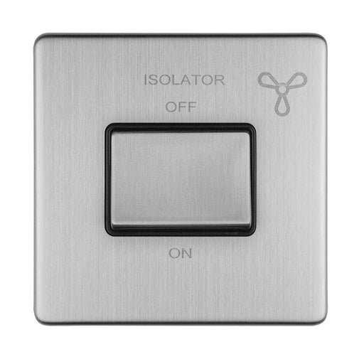 Eurolite Switches Stainless Steel Concealed 3mm 6Amp Fan Isolator Switch - Stainless Steel