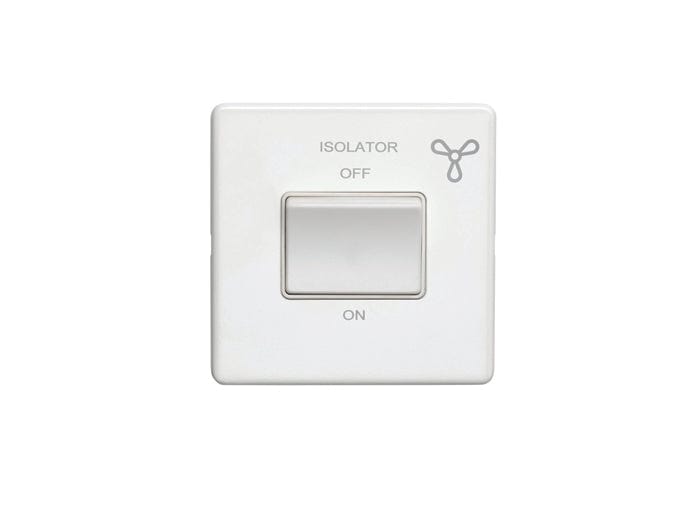 Eurolite Switches Matt White Concealed 3mm Fan Switch - Matt White