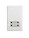 Eurolite Plug Sockets Matt White Concealed 3mm Shaver Socket - Matt White