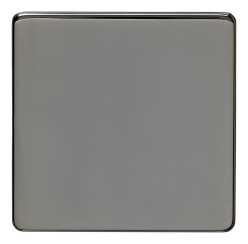 Eurolite Switches Black Nickel Concealed 3mm Single Blank Plate - Black Nickel