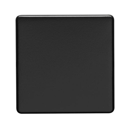 Eurolite Switches Matt Black Concealed 3mm Single Blank Plate - Matt Black