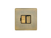 Eurolite Switches Antique Brass Concealed 3mm Switched Fuse Spur - Antique Brass