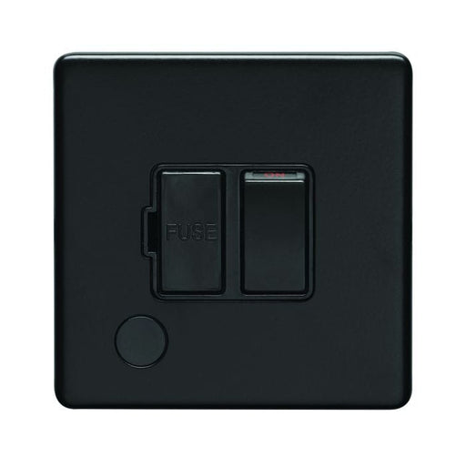 Eurolite Switches Matt Black Concealed 3mm Switched Fuse Spur - Matt Black