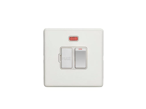 Eurolite Switches Matt White Concealed 3mm Switched Fuse Spur - Matt White