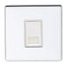 Eurolite Switches Polished Chrome Concealed 3mm Telephone Master - Matt White