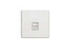 Eurolite Switches Matt White Concealed 3mm Telephone Master - Matt White