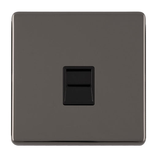 Eurolite Switches Black Nickel Concealed 3mm Telephone Slave - Black Nickel