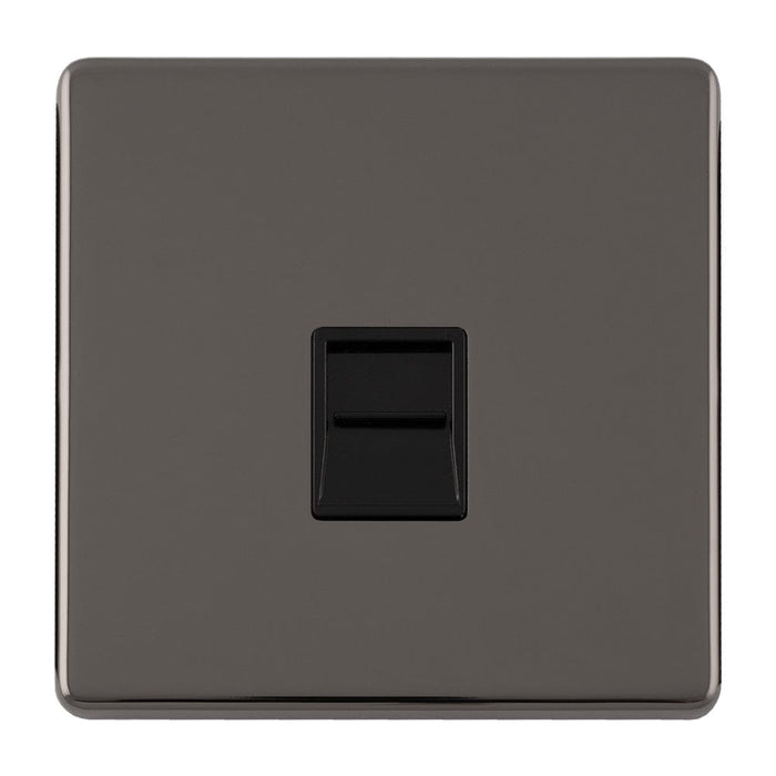 Eurolite Switches Black Nickel Concealed 3mm Telephone Slave - Black Nickel