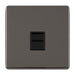 Eurolite Switches Black Nickel Concealed 3mm Telephone Slave - Black Nickel