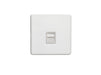 Eurolite Switches Matt White Concealed 3mm Telephone Slave - Matt White