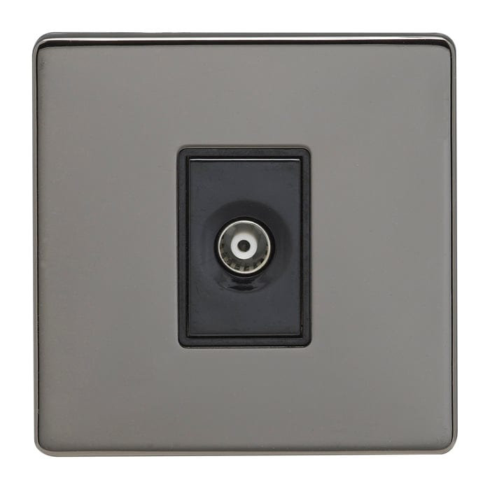 Eurolite Switches Black Nickel Concealed 3mm Tv - Black Nickel