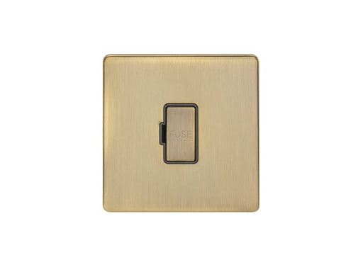 Eurolite Switches Antique Brass Concealed 3mm Unswitched Fuse Spur - Antique Brass