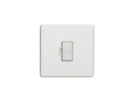 Eurolite Switches Matt White Concealed 3mm Unswitched Fuse Spur - Matt White