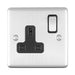 Eurolite Plug Sockets Satin Stainless Enhance Decorative 1 Gang Socket - Satin Stainless