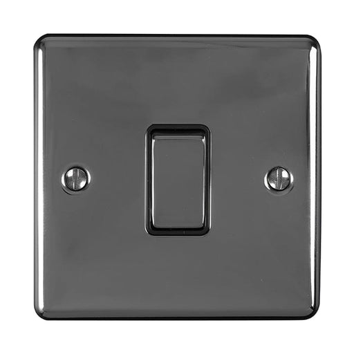 Eurolite Switches Black Nickel Enhance Decorative 1 Gang Switch - Black Nickel