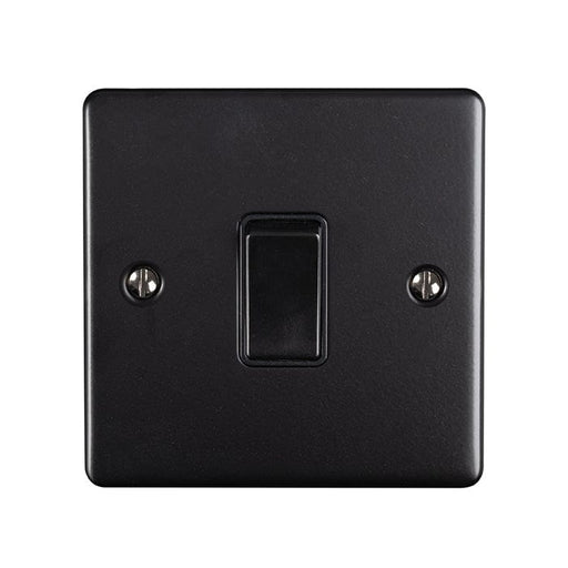 Eurolite Switches Matt Black Enhance Decorative 1 Gang Switch - Matt Black