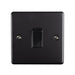 Eurolite Switches Matt Black Enhance Decorative 1 Gang Switch - Matt Black