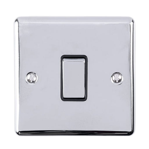 Eurolite Switches Polished Chrome Enhance Decorative 1 Gang Switch - Polished Chrome