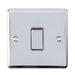 Eurolite Switches Polished Chrome Enhance Decorative 1 Gang Switch - Polished Chrome