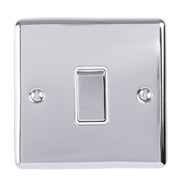 Eurolite Switches Polished Chrome Enhance Decorative 1 Gang Switch - Polished Chrome