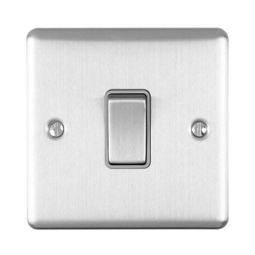 Eurolite Switches Satin Stainless Enhance Decorative 1 Gang Switch - Satin Stainless