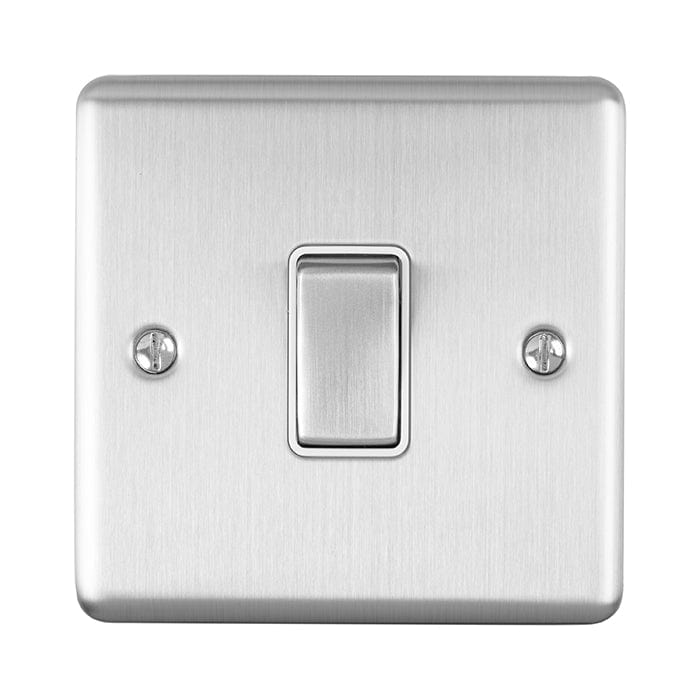 Eurolite Switches Satin Stainless Enhance Decorative 1 Gang Switch - Satin Stainless