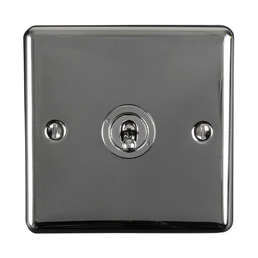 Eurolite Switches Black Nickel Enhance Decorative 1 Gang Toggle Switch - Black Nickel