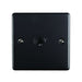 Eurolite Switches Matt Black Enhance Decorative 1 Gang Toggle Switch - Matt Black