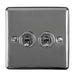 Eurolite Switches Black Nickel Enhance Decorative 2 Gang Toggle Switch - Black Nickel