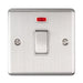 Eurolite Switches Satin Stainless Enhance Decorative 20Amp Switch With Neon Indicator - Satin Stainless