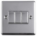 Eurolite Switches Polished Chrome Enhance Decorative 3 Gang Switch - Polished Chrome