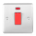 Eurolite Switches Satin Stainless Enhance Decorative 45Amp Switch With Neon Indicator - Satin Stainless