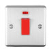 Eurolite Switches Satin Stainless Enhance Decorative 45Amp Switch With Neon Indicator - Satin Stainless