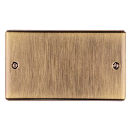 Eurolite Switches Antique Enhance Decorative Double Blank Plate - Antique