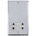 Eurolite Plug Sockets Polished Chrome Enhance Decorative Shaver Socket - Polished Chrome