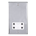 Eurolite Plug Sockets Polished Chrome Enhance Decorative Shaver Socket - Polished Chrome