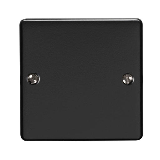 Eurolite Switches Matt Black Enhance Decorative Single Blank Plate - Matt Black