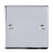 Eurolite Switches Polished Chrome Enhance Decorative Single Blank Plate - Polished Chrome