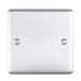 Eurolite Switches Satin Stainless Enhance Decorative Single Blank Plate - Satin Stainless