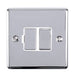 Eurolite Switches Polished Chrome Enhance Decorative Switched Fuse Spur - Polished Chrome