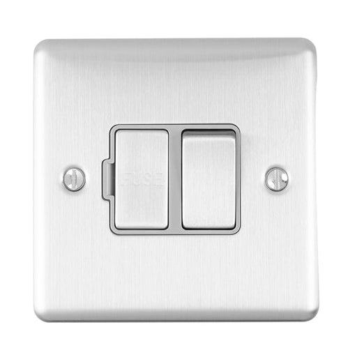 Eurolite Switches Satin Stainless Enhance Decorative Switched Fuse Spur - Satin Stainless