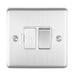 Eurolite Switches Satin Stainless Enhance Decorative Switched Fuse Spur - Satin Stainless