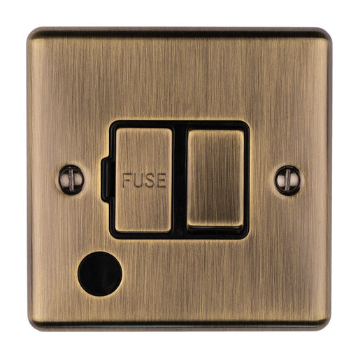 Eurolite Switches Antique Enhance Decorative Switched Fuse Spur With Flex Outlet - Antique