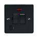 Eurolite Switches Matt Black Enhance Decorative Switched Fuse Spur With Flex Outlet - Matt Black