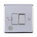 Eurolite Switches Polished Chrome Enhance Decorative Switched Fuse Spur With Flex Outlet - Polished Chrome