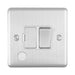 Eurolite Switches Satin Stainless Enhance Decorative Switched Fuse Spur With Flex Outlet - Satin Stainless